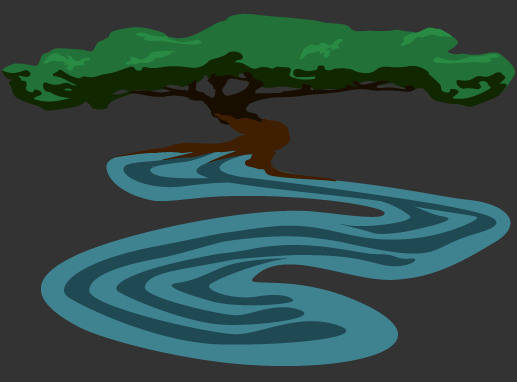 Tree and river